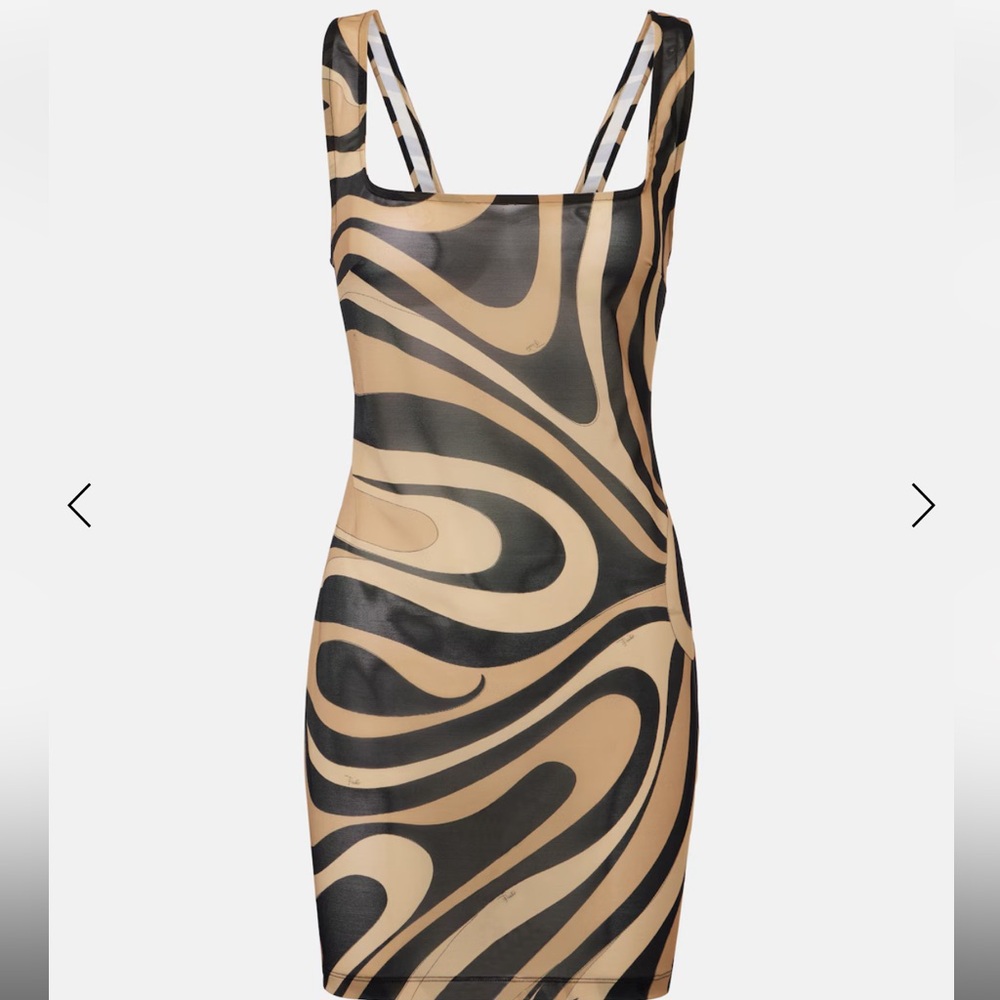Emilio pucci mesh mini dress